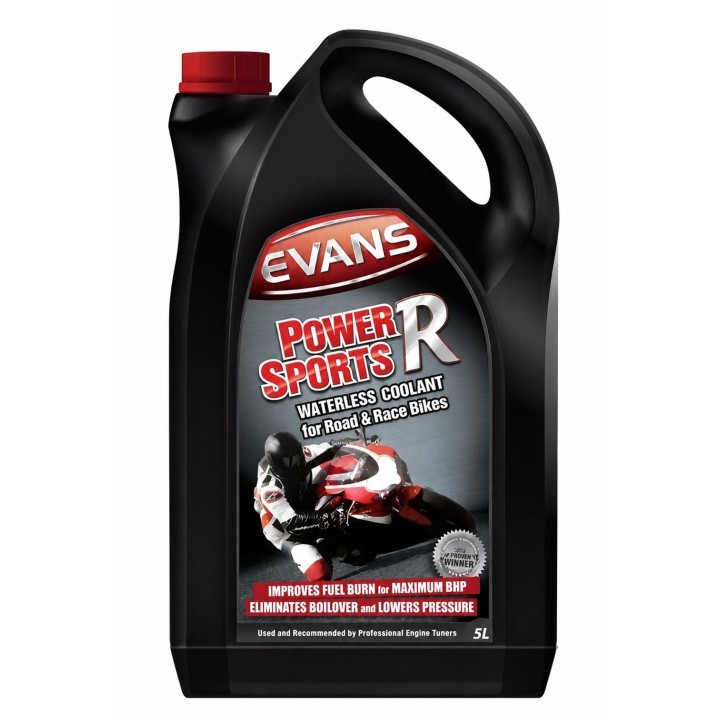Evans Power Sports R – bezwodny płyn chłodniczy 5 l, motocykle szosowe i wyścigowe