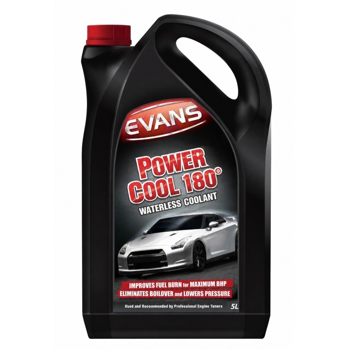 Evans Power Cool 180 – bezwodny płyn chłodniczy 5 l, samochody rajdowe i wyścigowe