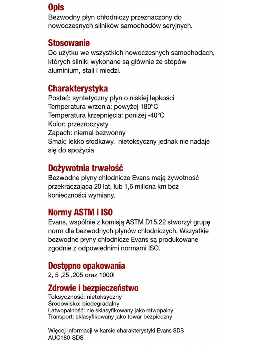 Evans Power Cool 180 – bezwodny płyn chłodniczy 5 l, samochody rajdowe i wyścigowe