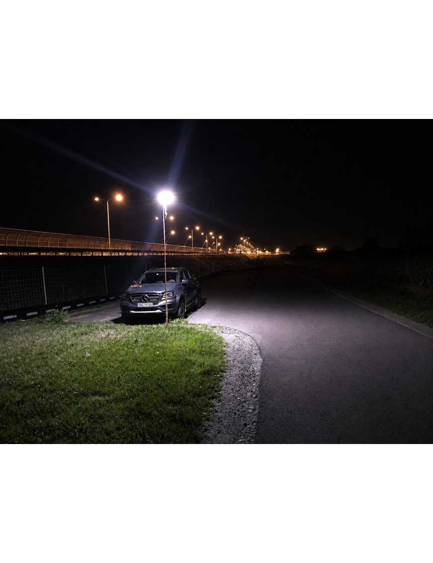 Latarnia kempingowa LED 125 W 12 V na maszcie — TX-KE 125W