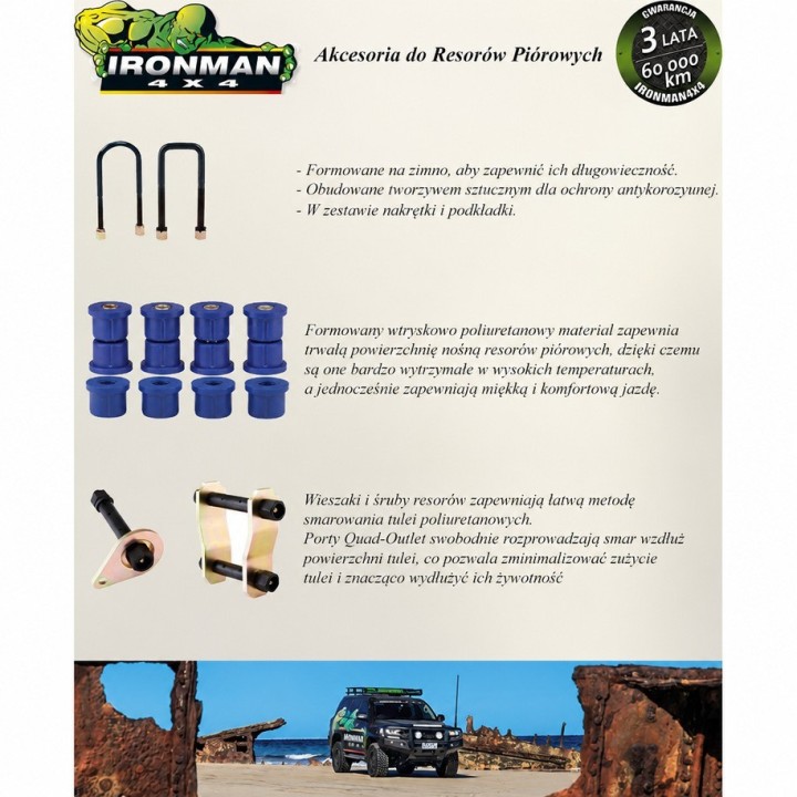 Komplet tulei resorów Ironman 4x4 — Toyota Hilux Vigo 2WD (1151UK) - ujęcie 3