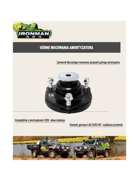 Wzmocnione górne mocowanie amortyzatora IRONMAN4X4 — Isuzu D-Max, Isuzu Colorado, Isuzu MU-X (ISST017-B)