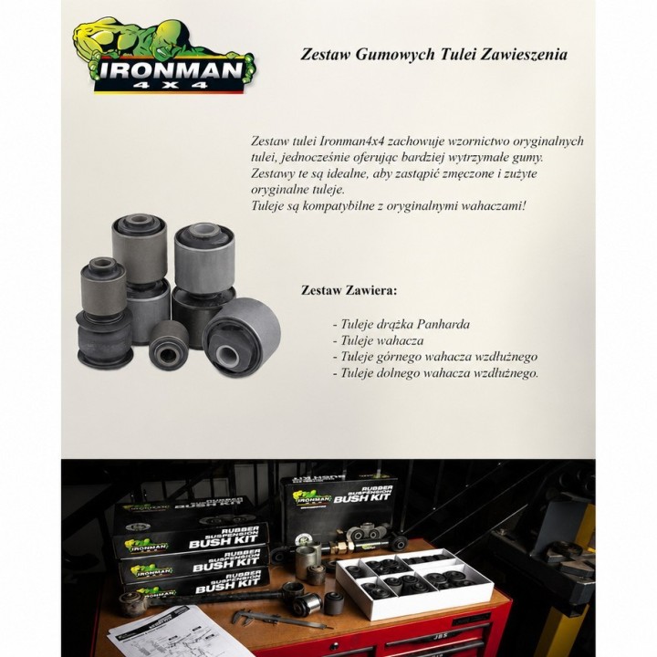 Tuleje wahaczy zawieszenia - komplet Ironman 4x4 — Toyota Land Cruiser, Lexus LX450 (847RK) - ujęcie 3
