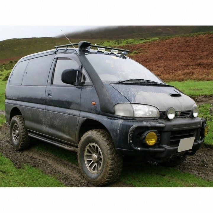 Snorkel Snakeman 4WD, prawa strona — Volkswagen T4, Mitsubishi L400 Delica, Hyundai H1 (SNSL400) - ujęcie 17