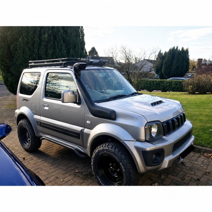 Snorkel Snakeman 4WD, prawa strona — Suzuki Jimny G13B (SNS29) - ujęcie 2