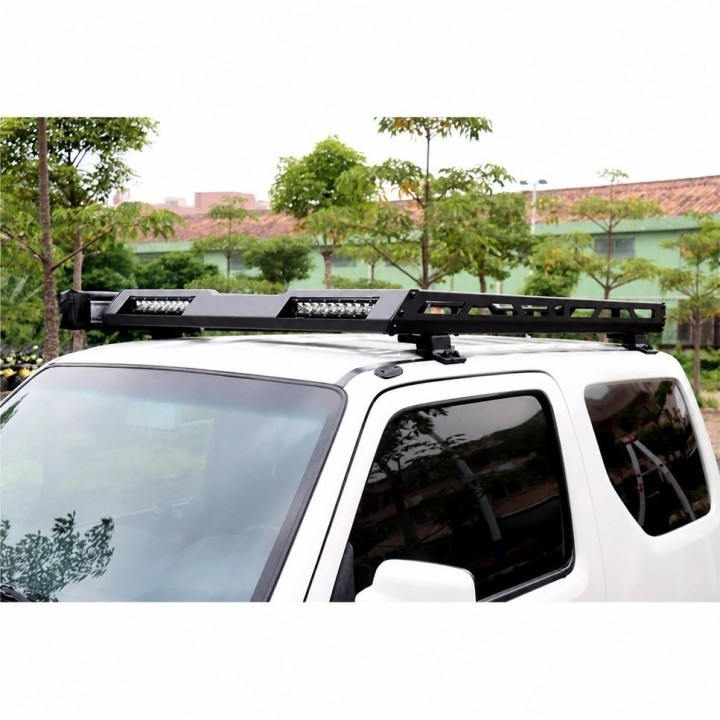 Aluminiowy bagażnik dachowy z oświetleniem LED Snakeman 4WD — Suzuki Jimny Profesjonalny bagażnik (SNR06) - ujęcie 2