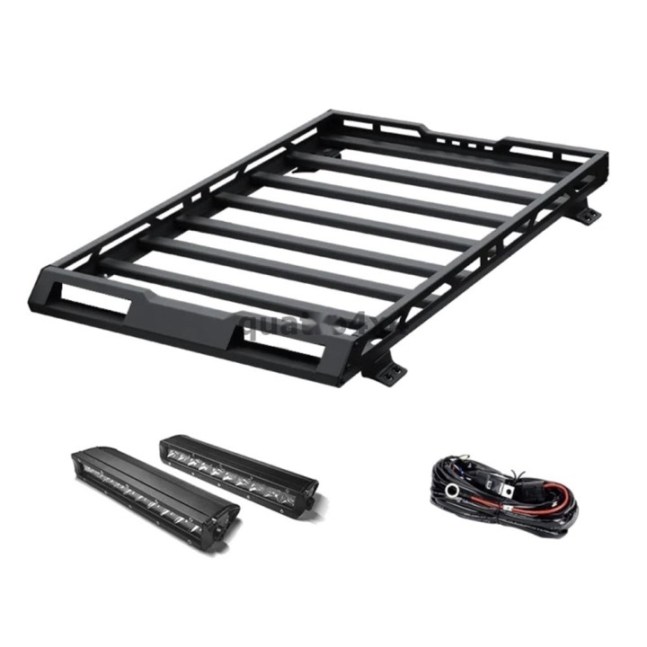 Aluminiowy bagażnik dachowy z oświetleniem LED Snakeman 4WD — Suzuki Jimny Profesjonalny bagażnik (SNR06) - ujęcie 3
