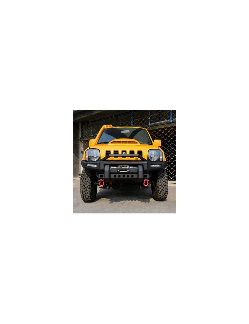 Stalowy przedni zderzak z płytą montażową wyciągarki snakeman 4WD — Suzuki Jimny (SNBF12) - ujęcie 2
