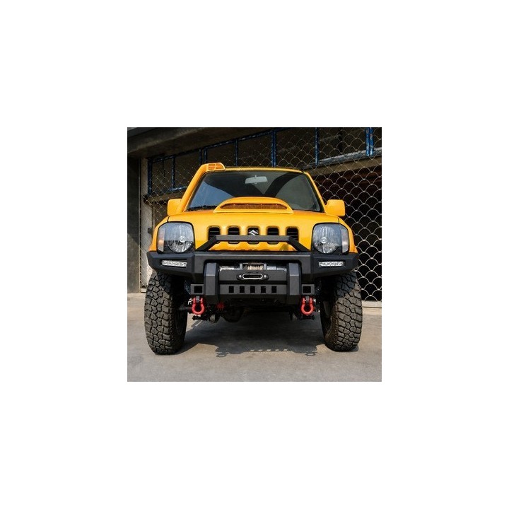Stalowy przedni zderzak z płytą montażową wyciągarki snakeman 4WD — Suzuki Jimny (SNBF12) - ujęcie 2