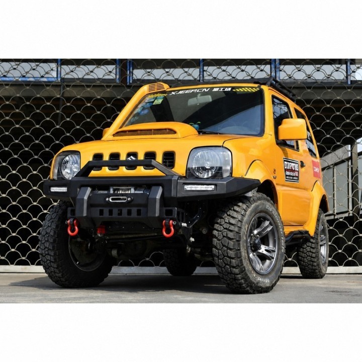 Stalowy przedni zderzak z płytą montażową wyciągarki snakeman 4WD — Suzuki Jimny (SNBF12) - ujęcie 7