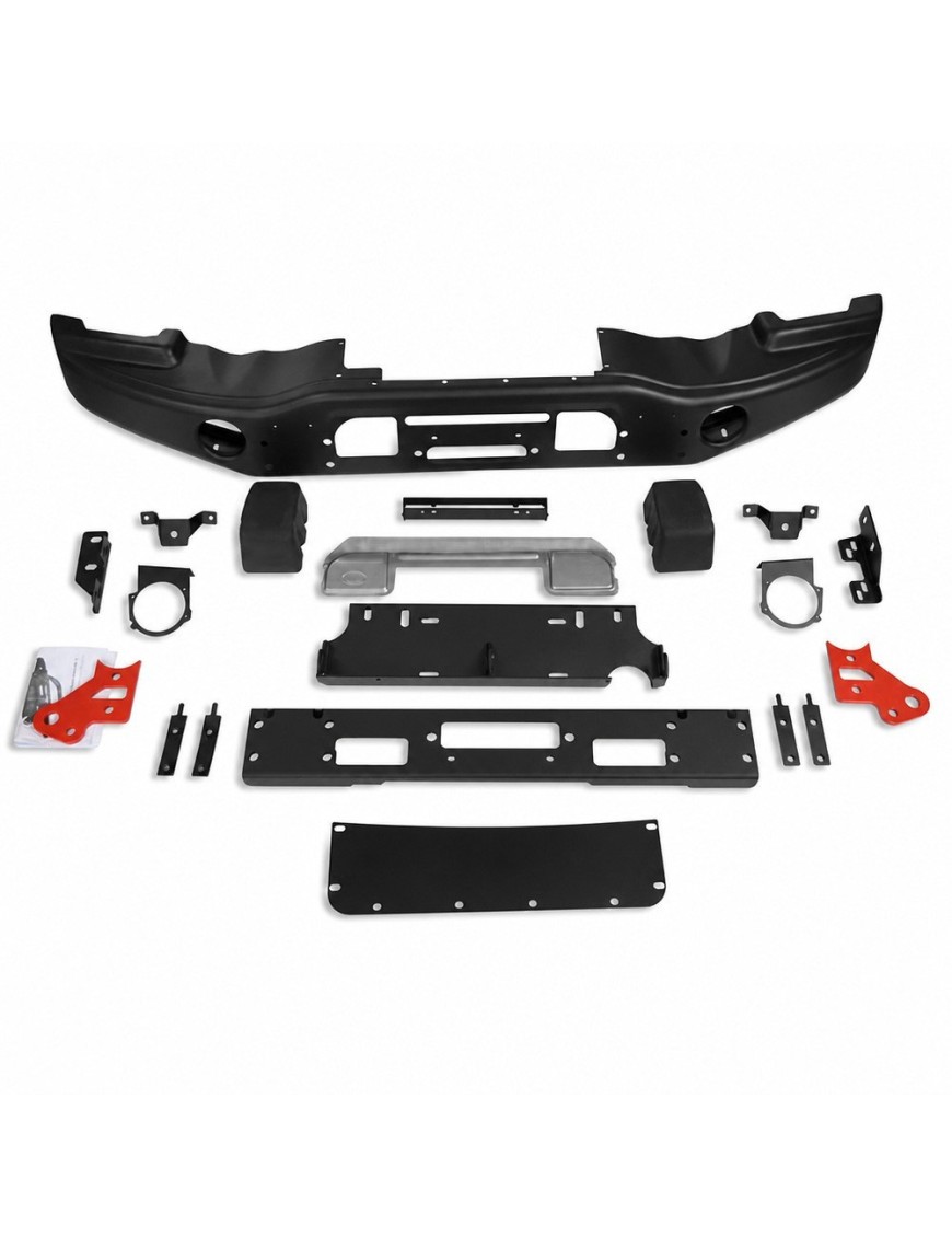 Aluminiowy przedni zderzak z płytą montażową wyciągarki Snakeman 4WD — Jeep Wrangler JK (SNBF06NL) - ujęcie 3 Aluminiowy przedni zderzak z płytą montażową wyciągarki Snakeman 4WD — Jeep Wrangler JK (SNBF06NL) - ujęcie 3