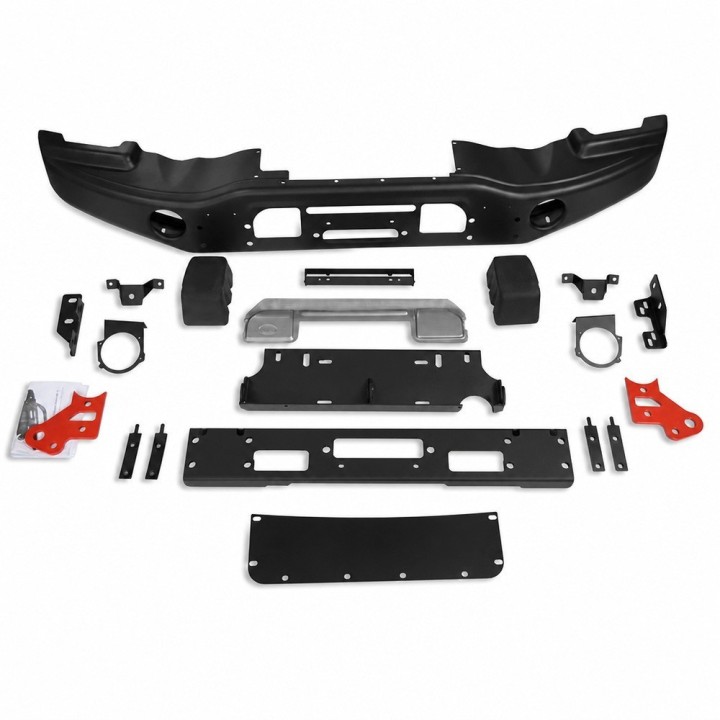 Aluminiowy przedni zderzak z płytą montażową wyciągarki Snakeman 4WD — Jeep Wrangler JK (SNBF06NL) - ujęcie 3