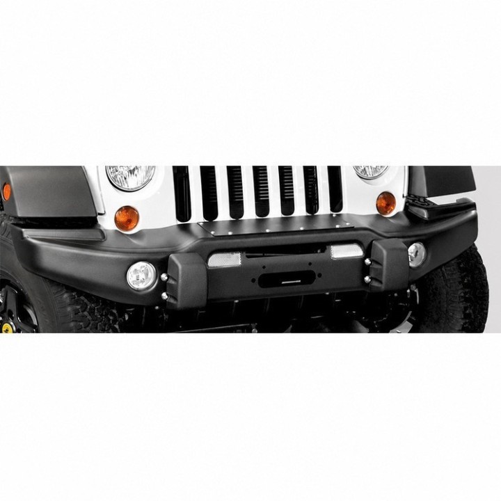 Aluminiowy przedni zderzak z płytą montażową wyciągarki Snakeman 4WD — Jeep Wrangler JK (SNBF06NL) - ujęcie 6