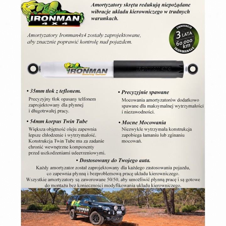 Amortyzator Ironman 4x4 wzmocniony — Nissan Patrol K160, Nissan Patrol K260, Nissan Patrol Y61 (3522) - ujęcie 3