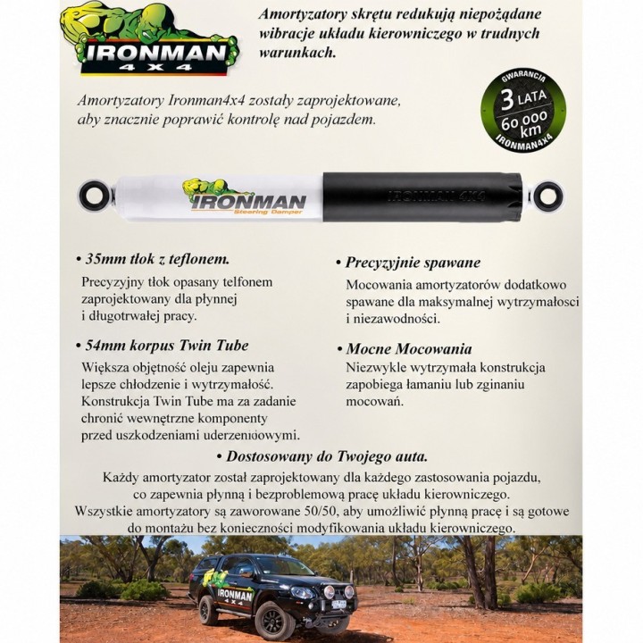 Amortyzator Ironman 4x4 wzmocniony — Nissan Patrol Y60 (3534) - ujęcie 3
