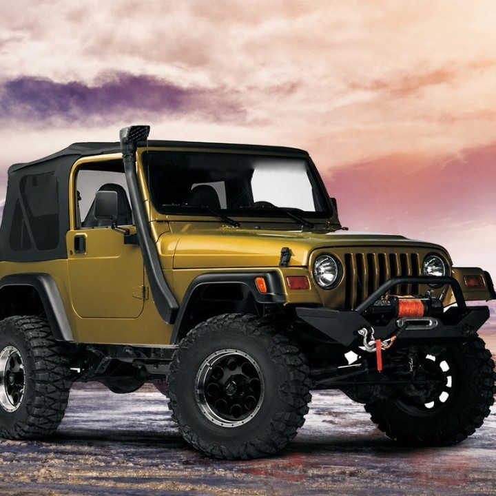 Snorkel Snakeman 4WD, prawa strona — Jeep Wrangler TJ (SNSTJL) - ujęcie 8