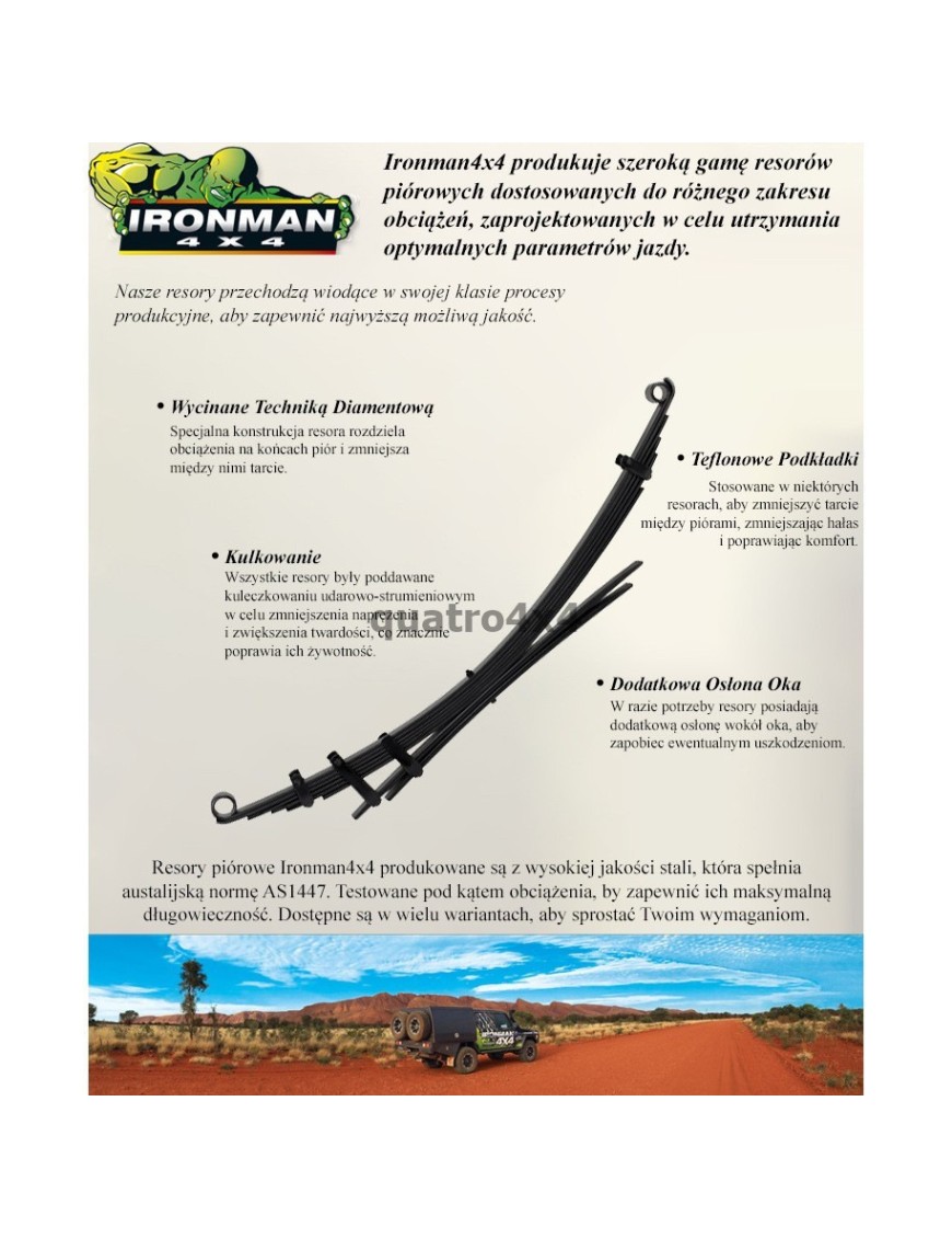 Wzmocniony tylny resor zawieszenia IRONMAN4X4 +2" LIFT — Toyota Tundra (TOY071C) - ujęcie 3 Wzmocniony tylny resor zawieszenia IRONMAN4X4 +2" LIFT — Toyota Tundra (TOY071C) - ujęcie 3