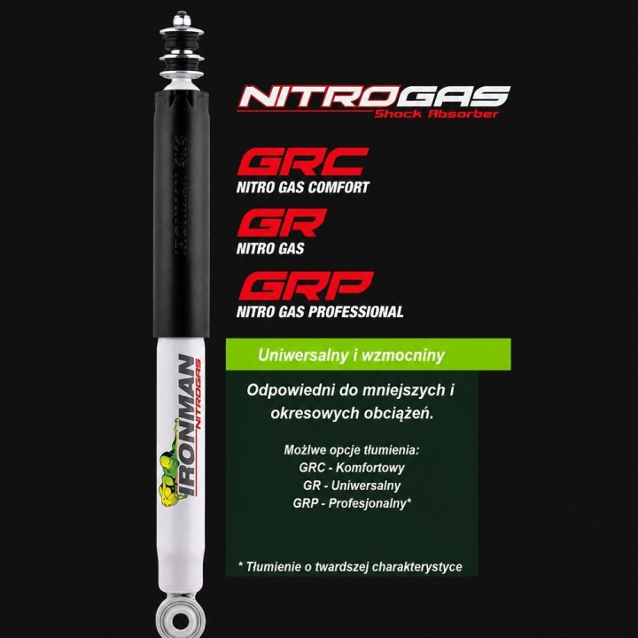 Amortyzator tylny Ironman 4x4 Nitro Gas Comfort, lift 2" — Ford Ranger PX MK2/MK3, Ford Ranger T6 PX (12095GRC) - ujęcie 5