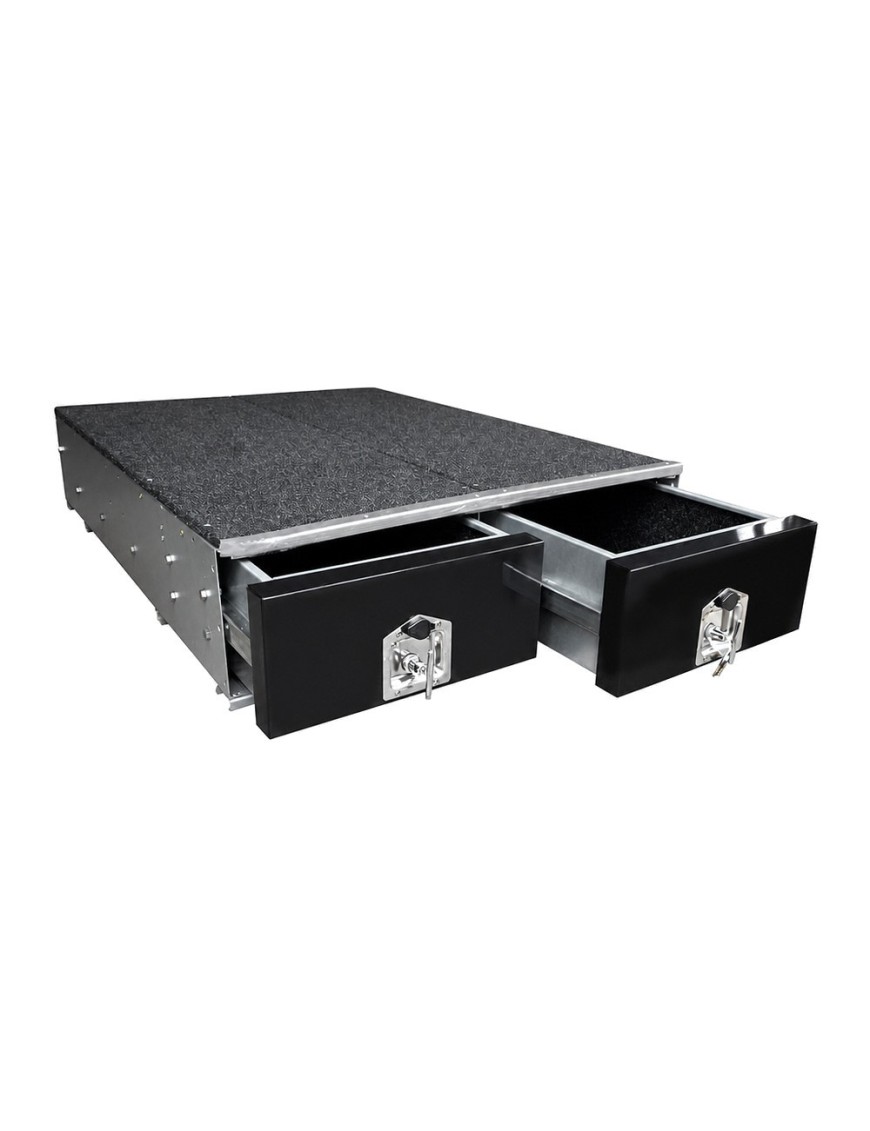 System szuflad | zabudowa bagażnika | 2 szuflady ruchome ironman 4X4 (ITD1300UC) - ujęcie 2