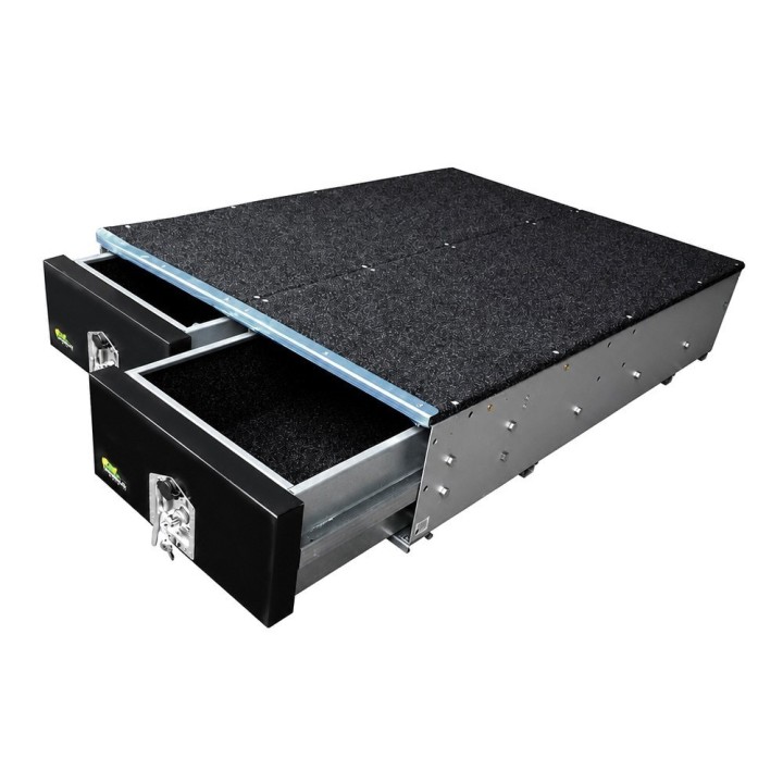 System szuflad | zabudowa bagażnika | 2 szuflady ruchome ironman 4X4 (ITD1300UC) - ujęcie 3