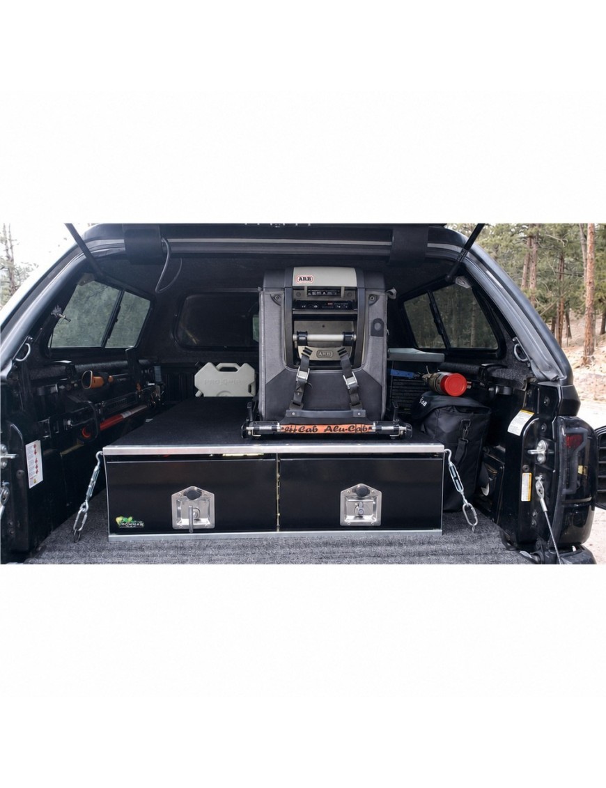 System szuflad | zabudowa bagażnika | 2 szuflady ruchome ironman 4X4 (ITD1300UC) - ujęcie 4