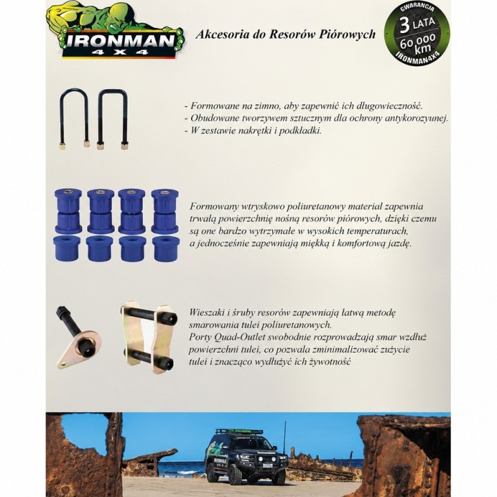 Tuleja przedniego wahacza (przy ramie) Ironman 4x4 — Nissan Patrol Y60/Y61 (833R) - ujęcie 3