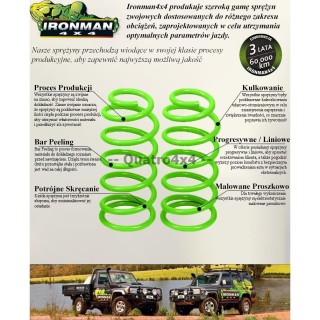 Sprężyny zawieszenia przednie Ironman 4x4 wzmocnione — Nissan Pathfinder R50 (NISS034B) - ujęcie 2