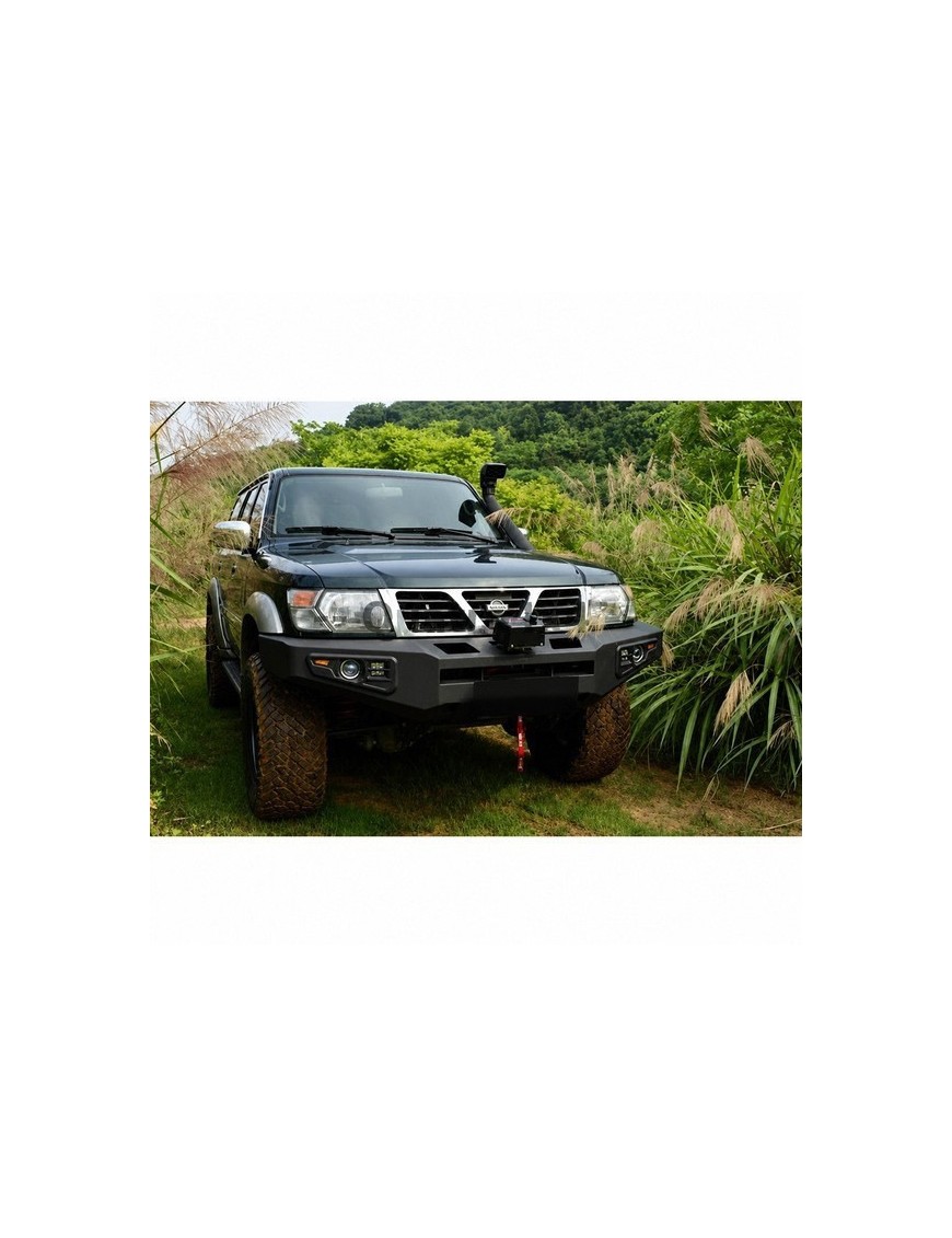 Stalowy przedni zderzak z płytą montażową wyciągarki Snakeman 4WD — Nissan Patrol Y61 (SNBF01) IRONMAN 4x4 - ujęcie 2 Stalowy przedni zderzak z płytą montażową wyciągarki Snakeman 4WD — Nissan Patrol Y61 (SNBF01) IRONMAN 4x4 - ujęcie 2