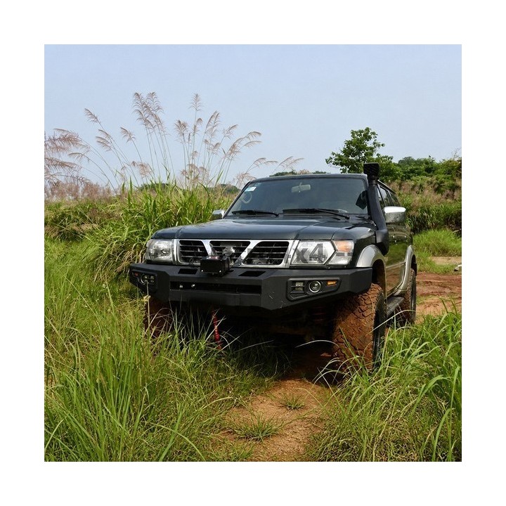 Stalowy przedni zderzak z płytą montażową wyciągarki Snakeman 4WD — Nissan Patrol Y61 (SNBF01) IRONMAN 4x4 - ujęcie 4
