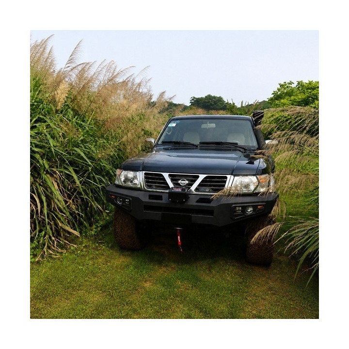 Stalowy przedni zderzak z płytą montażową wyciągarki Snakeman 4WD — Nissan Patrol Y61 (SNBF01) IRONMAN 4x4 - ujęcie 5