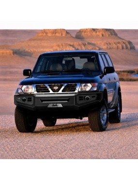 Stalowy przedni zderzak z płytą montażową wyciągarki Snakeman 4WD — Nissan Patrol Y61 (SNBF01) IRONMAN 4x4 - ujęcie 6