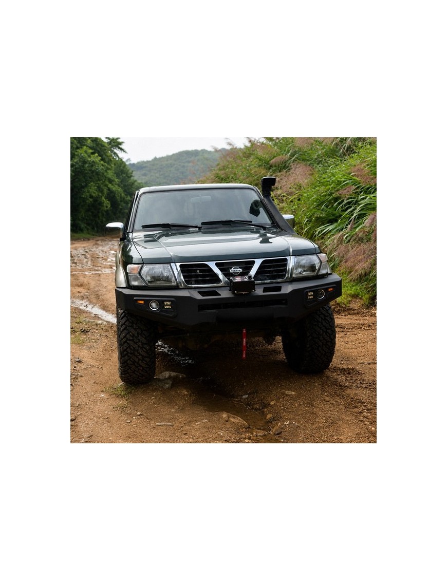 Stalowy przedni zderzak z płytą montażową wyciągarki Snakeman 4WD — Nissan Patrol Y61 (SNBF01) IRONMAN 4x4 - ujęcie 7 Stalowy przedni zderzak z płytą montażową wyciągarki Snakeman 4WD — Nissan Patrol Y61 (SNBF01) IRONMAN 4x4 - ujęcie 7