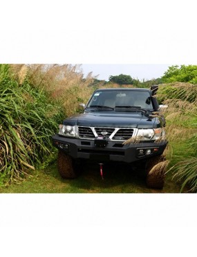 Stalowy przedni zderzak z płytą montażową wyciągarki Snakeman 4WD — Nissan Patrol Y61 (SNBF01) IRONMAN 4x4 - ujęcie 8