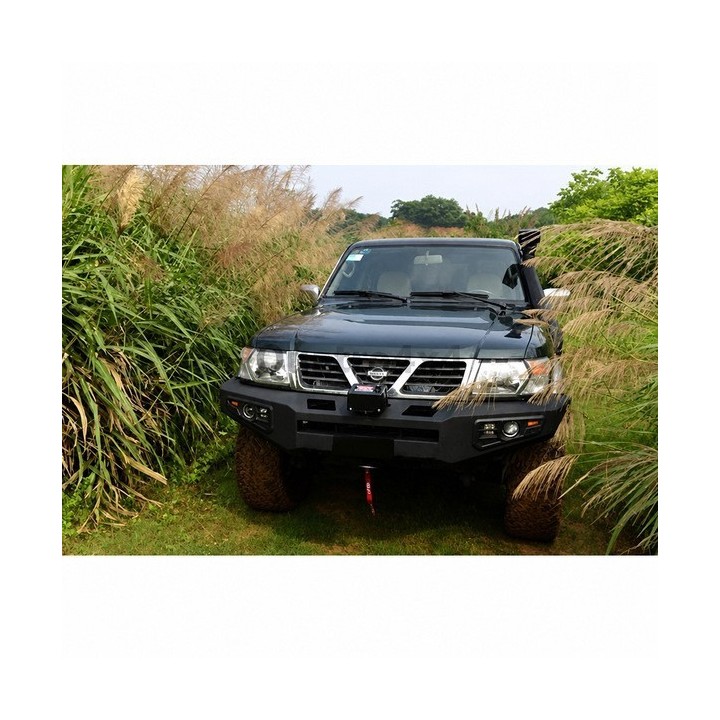 Stalowy przedni zderzak z płytą montażową wyciągarki Snakeman 4WD — Nissan Patrol Y61 (SNBF01) IRONMAN 4x4 - ujęcie 8
