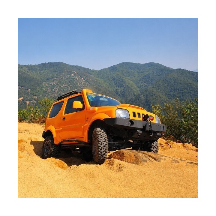 Przedni aluminiowy zderzak WRAZ z płytą montażową wyciągarki Snakeman 4WD — Suzuki Jimny (SNBFA03) IRONMAN 4x4 - ujęcie 2