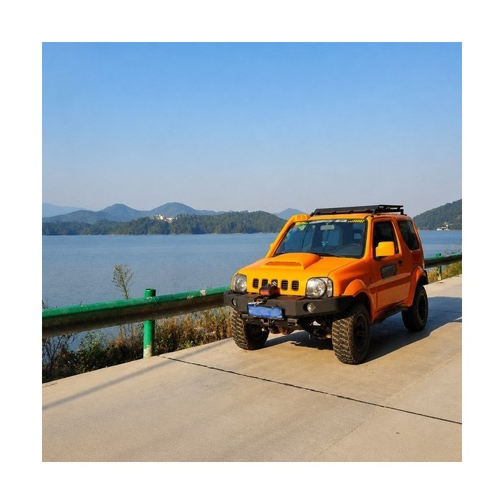 Przedni aluminiowy zderzak WRAZ z płytą montażową wyciągarki Snakeman 4WD — Suzuki Jimny (SNBFA03) IRONMAN 4x4 - ujęcie 3