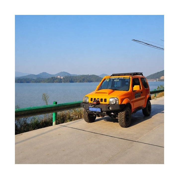 Przedni aluminiowy zderzak WRAZ z płytą montażową wyciągarki Snakeman 4WD — Suzuki Jimny (SNBFA03) IRONMAN 4x4 - ujęcie 5