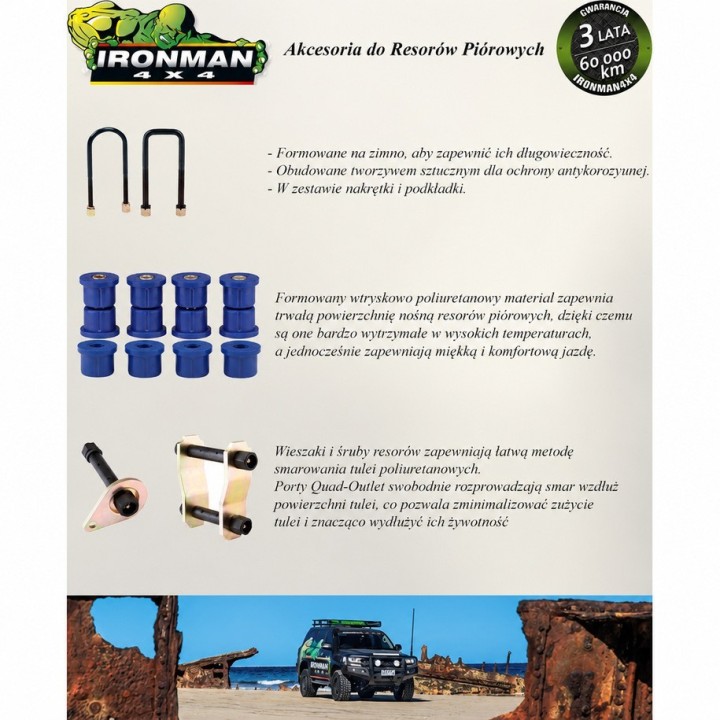 Tuleja panharda przedniego lub tylnego (14 mm) Ironman 4x4 — Nissan Patrol Y60/Y61 (834RT) - ujęcie 3