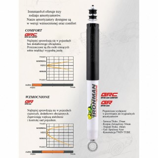 Amortyzator przedni Ironman 4x4 Nitro Gas, lift 2" — Toyota Hilux/4Runner, Toyota Hilux, Toyota 4Runner (12088GR) - ujęcie 2