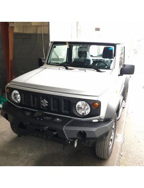 Stalowy przedni zderzak z płytą montażową wyciągarki Snakeman 4WD — Suzuki Jimny (SNBF20) - ujęcie 4