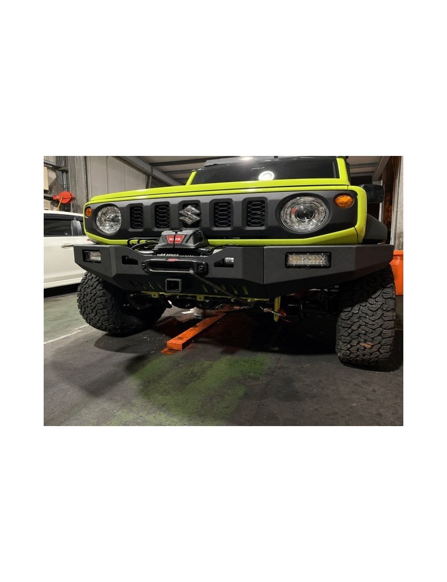 Stalowy przedni zderzak z płytą montażową wyciągarki Snakeman 4WD — Suzuki Jimny (SNBF19) - ujęcie 2 Stalowy przedni zderzak z płytą montażową wyciągarki Snakeman 4WD — Suzuki Jimny (SNBF19) - ujęcie 2
