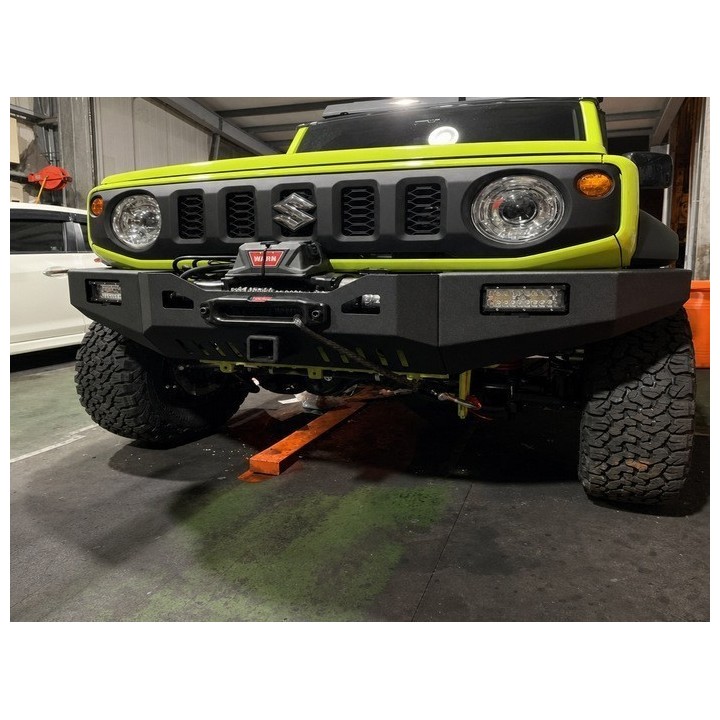 Stalowy przedni zderzak z płytą montażową wyciągarki Snakeman 4WD — Suzuki Jimny (SNBF19) - ujęcie 2
