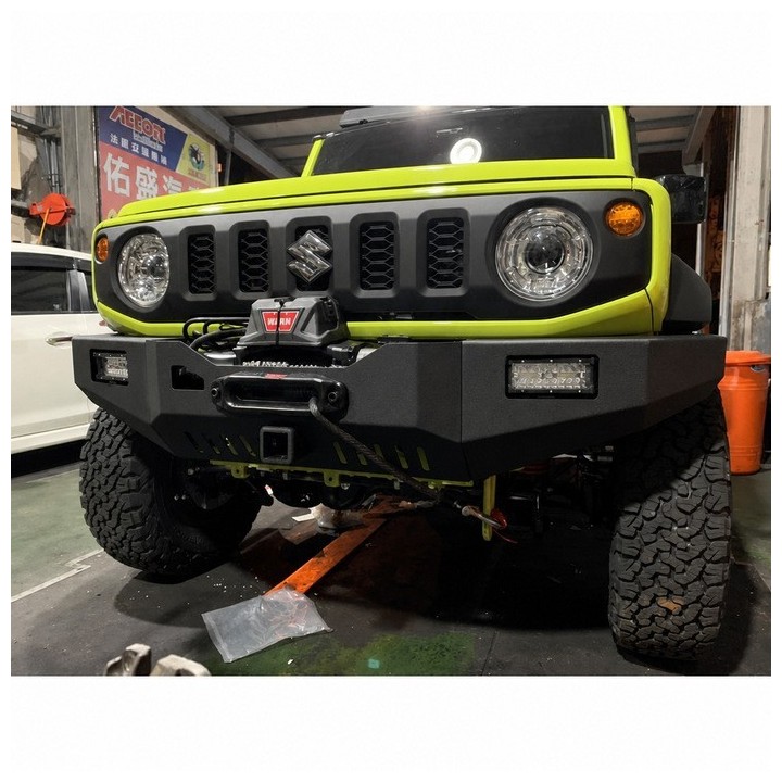 Stalowy przedni zderzak z płytą montażową wyciągarki Snakeman 4WD — Suzuki Jimny (SNBF19) - ujęcie 6