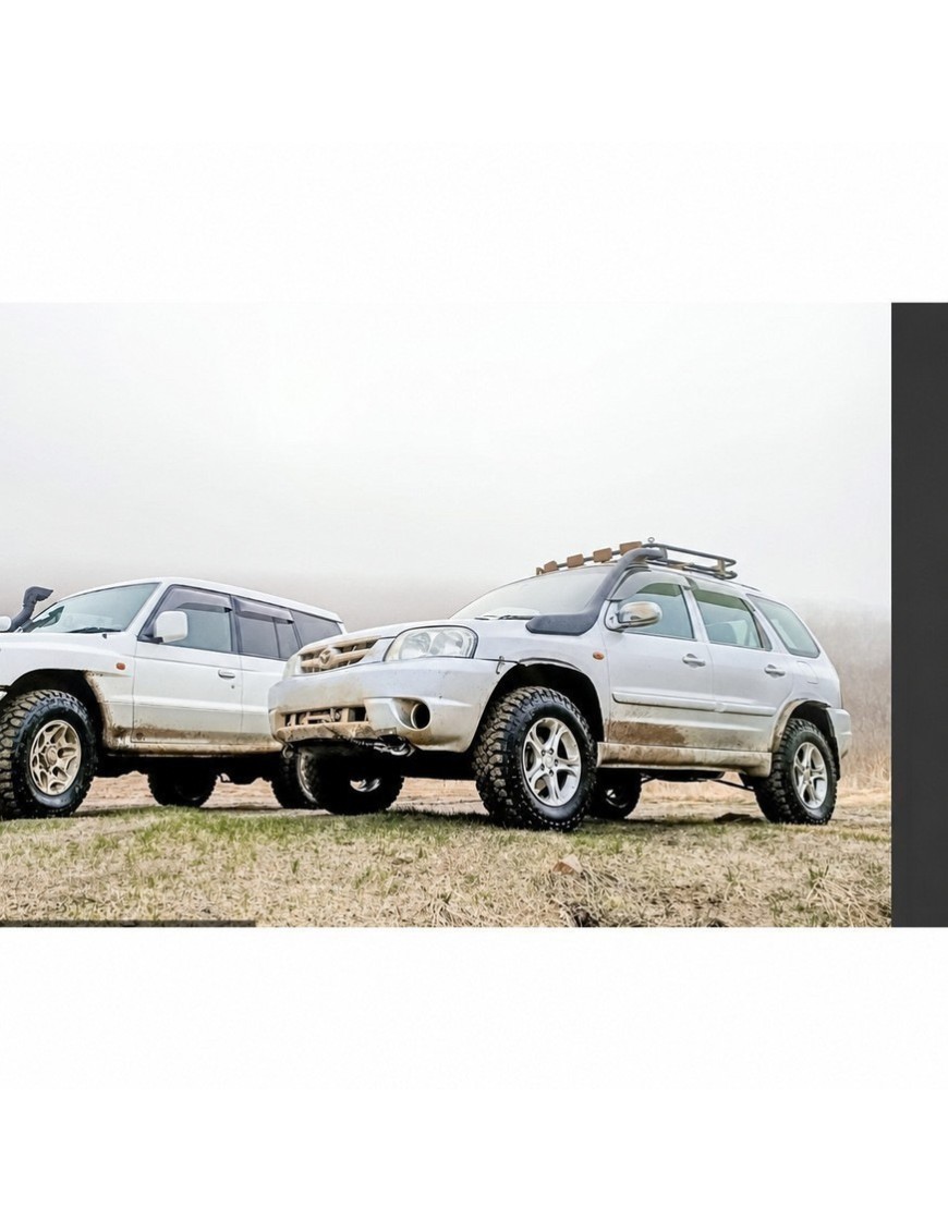 Snorkel Snakeman 4WD, lewa strona — Nissan Navara D21, Nissan Terrano (SNSD21A)