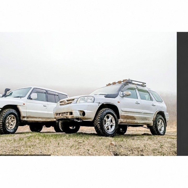 Snorkel Snakeman 4WD, lewa strona — Nissan Navara D21, Nissan Terrano (SNSD21A) - ujęcie 4