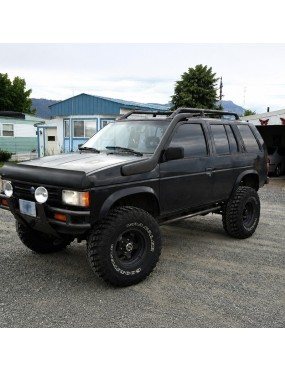 Snorkel Snakeman 4WD, lewa strona — Nissan Navara D21, Nissan Terrano (SNSD21A)