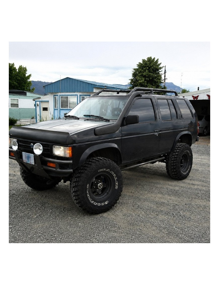 Snorkel Snakeman 4WD, lewa strona — Nissan Navara D21, Nissan Terrano (SNSD21A)