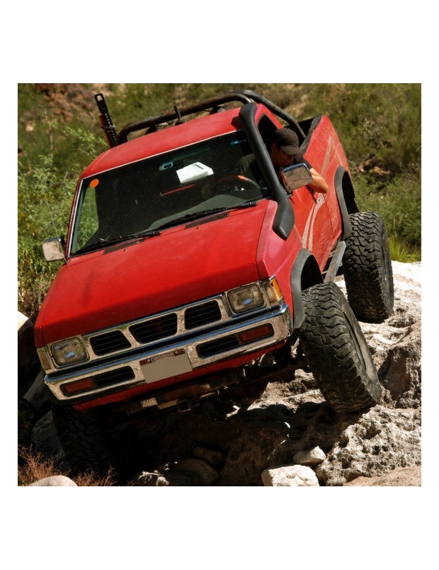 Snorkel Snakeman 4WD, lewa strona — Nissan Navara D21, Nissan Terrano (SNSD21A)