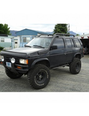 Snorkel Snakeman 4WD, lewa strona — Nissan Navara D21, Nissan Terrano (SNSD21A)