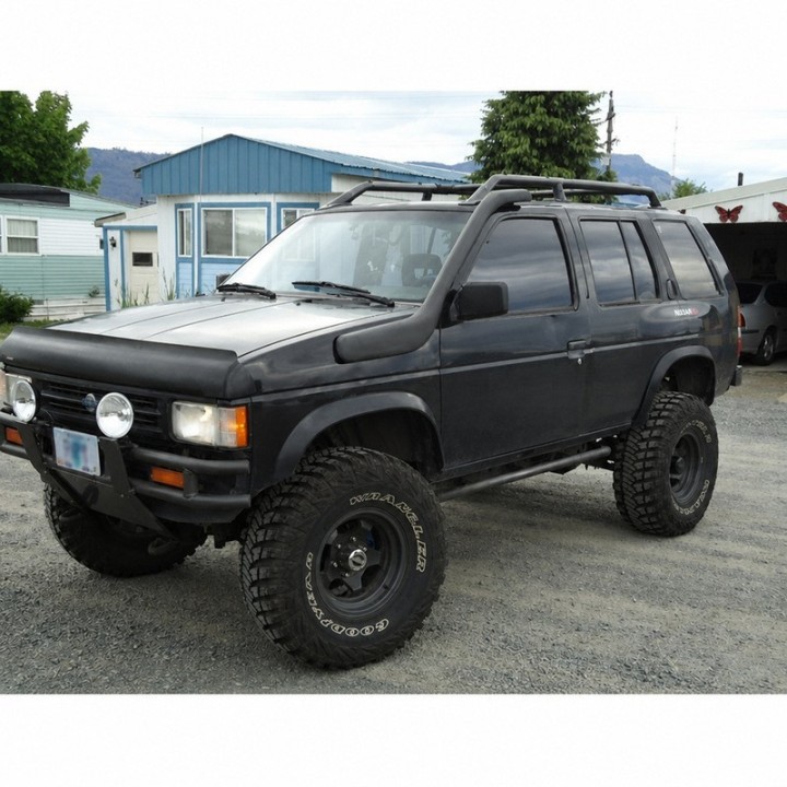 Snorkel Snakeman 4WD, lewa strona — Nissan Navara D21, Nissan Terrano (SNSD21A) - ujęcie 9